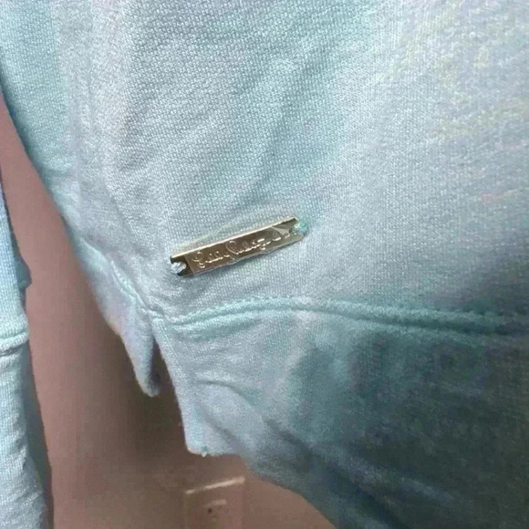 193. Lilly Pulitzer Belinda Off Shoulder Velour size Medium - Picture 2 of 7